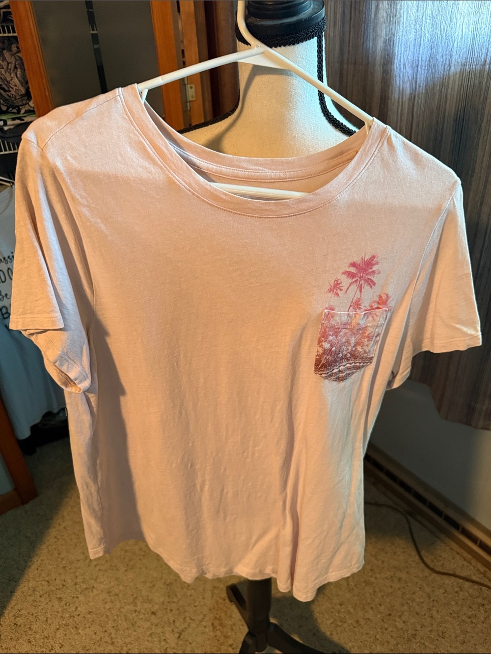 Old Navy Light Pink Crew Neck Tee